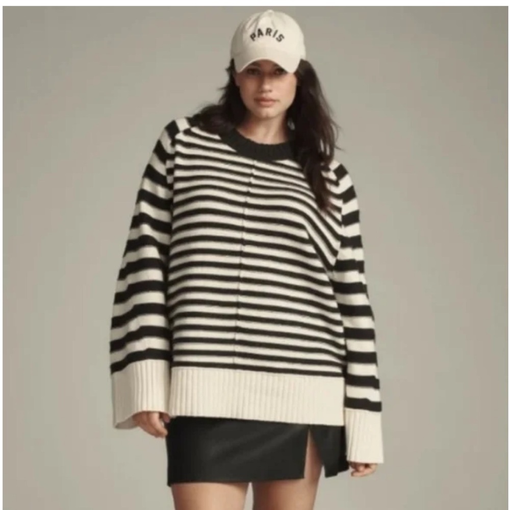 Anthropologie Maeve The Chandler Crew-Neck Relaxed Pullover Sweater. EUC. Size M - Picture 2 of 5